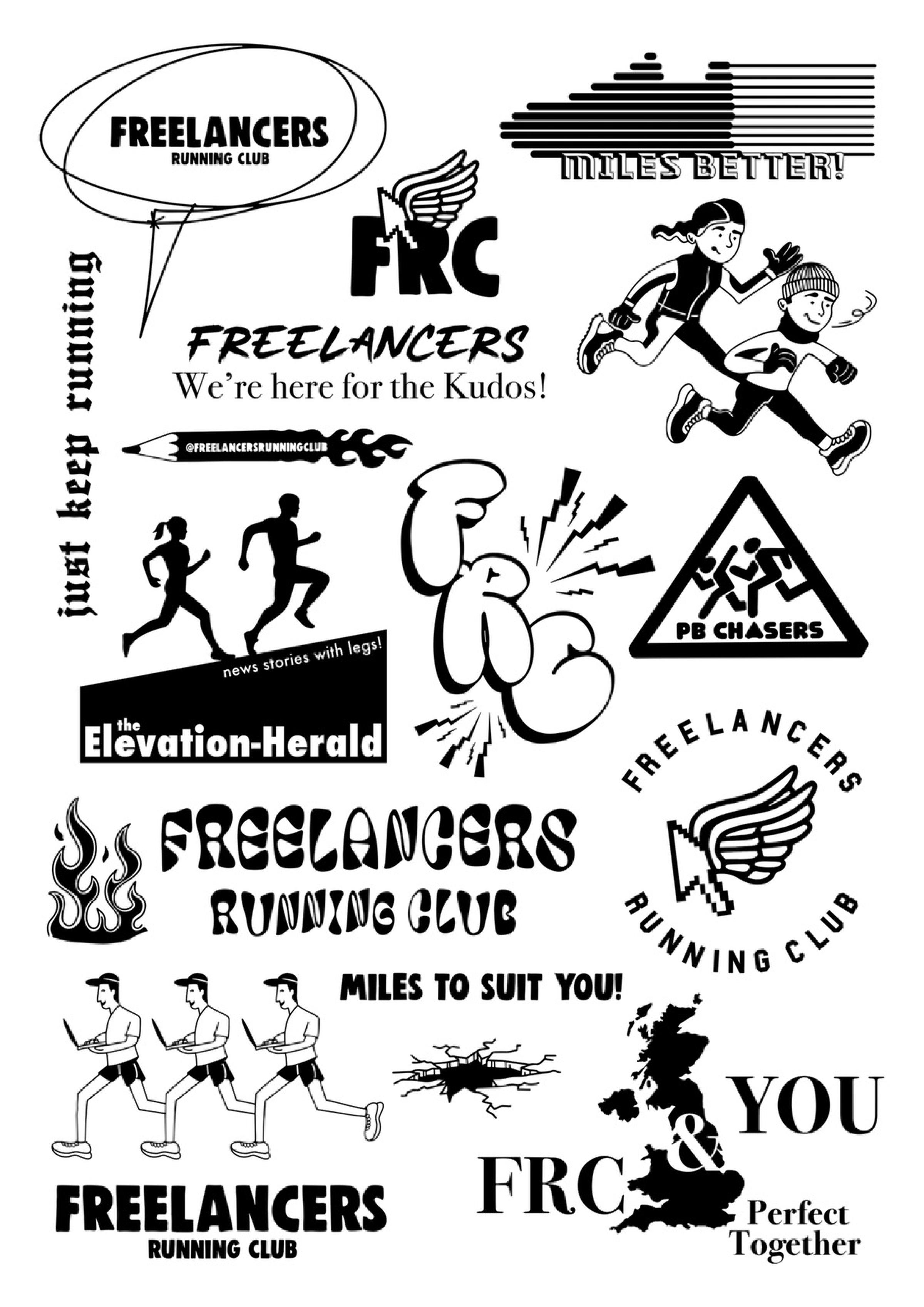 Draft designs from Freelance running club