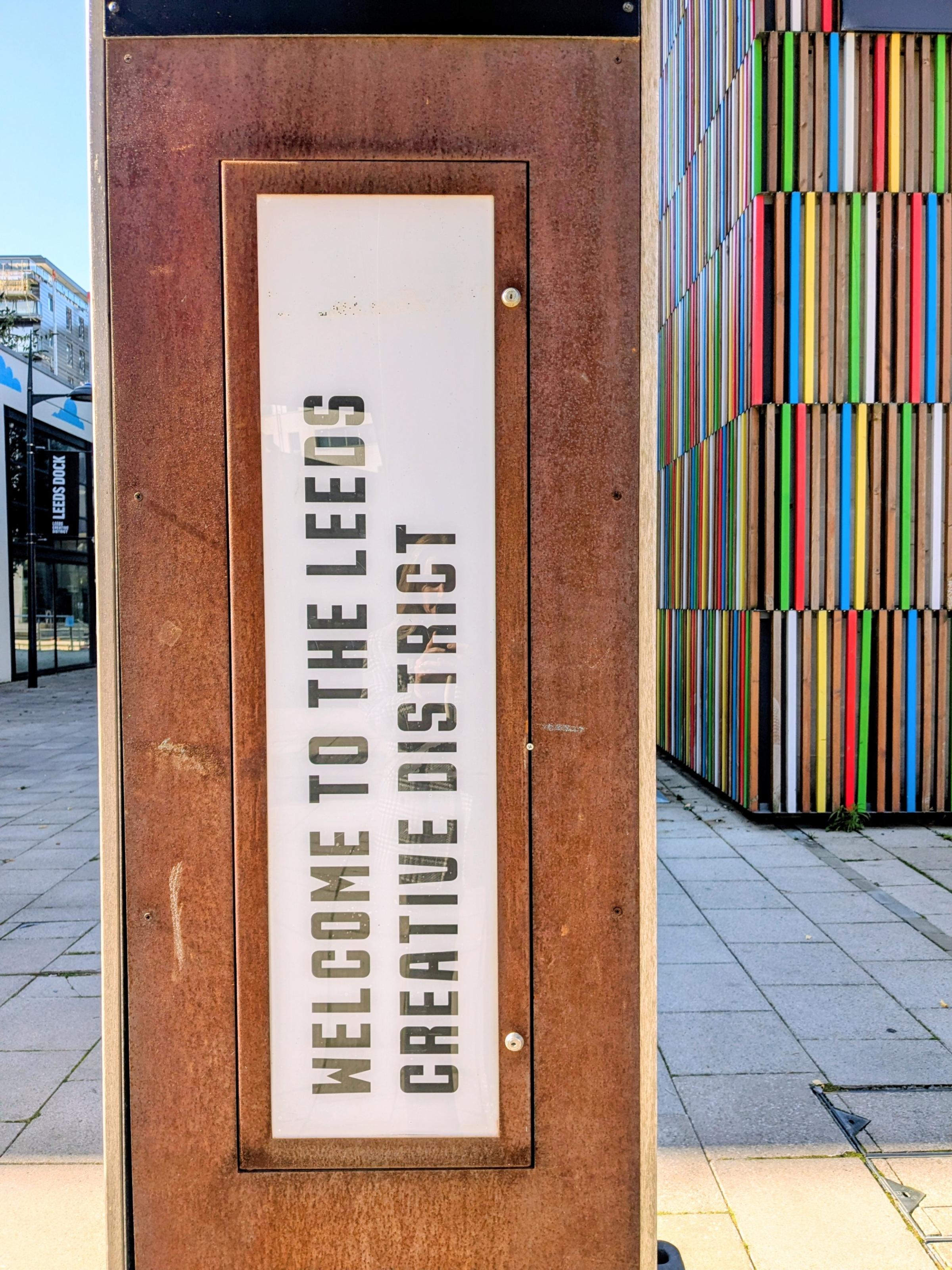 Leeds Creative District Sign
